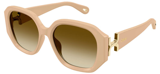 Chloe CH0236 Sunglasses - Ivory / Brown Gradient