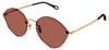 Chloe CH0253S Sunglasses - Gold / Red