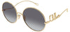 Chloe CH0329S Sunglasses - Gold / Grey Gradient