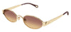 Chloe CH0355S Sunglasses - Gold / Brown Gradient
