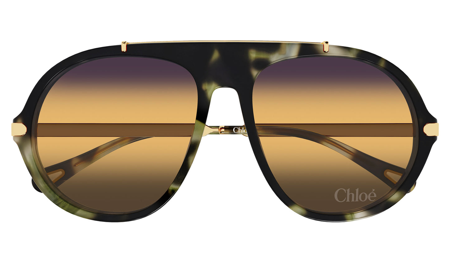 Chloe CH0357S Sunglasses - Havana / Yellow Gradient