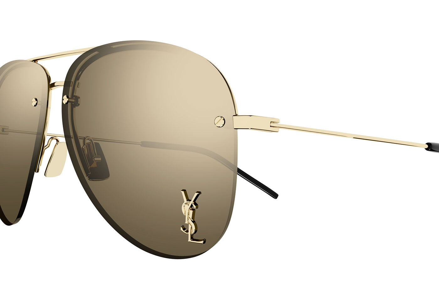 Saint Laurent Classic 11 M Sunglasses - Gold / Bronze Mirror