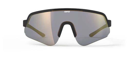 IZIPIZI Flash Sunglasses - Matte Black / Gold Mirror Photochromic