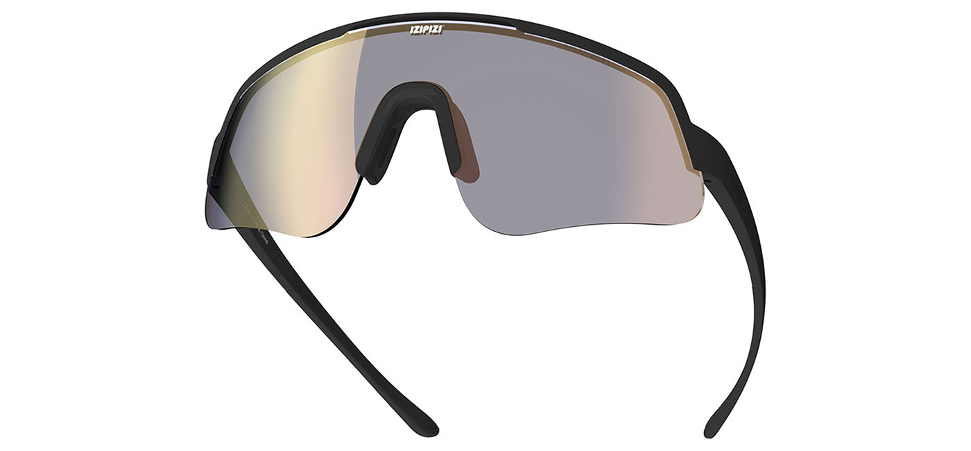 IZIPIZI Flash Sunglasses - Matte Black / Gold Mirror Photochromic