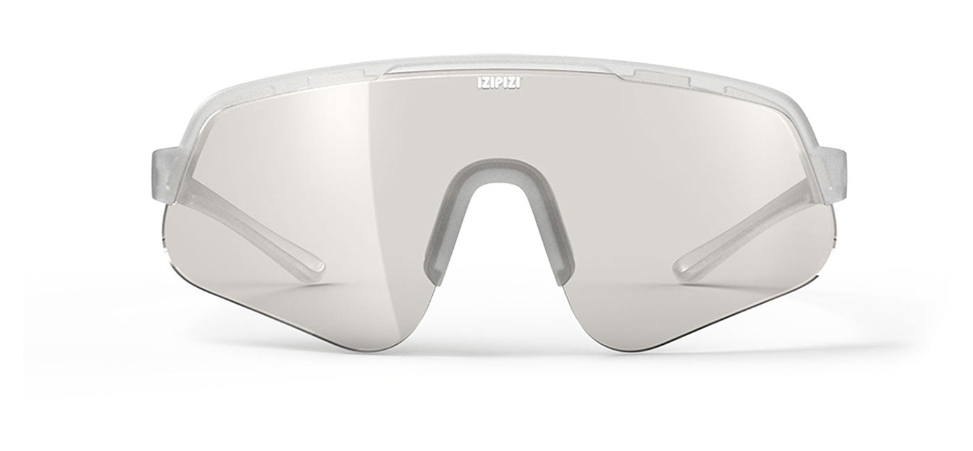 IZIPIZI Flash Sunglasses - Crystal / Silver Mirror Photochromic