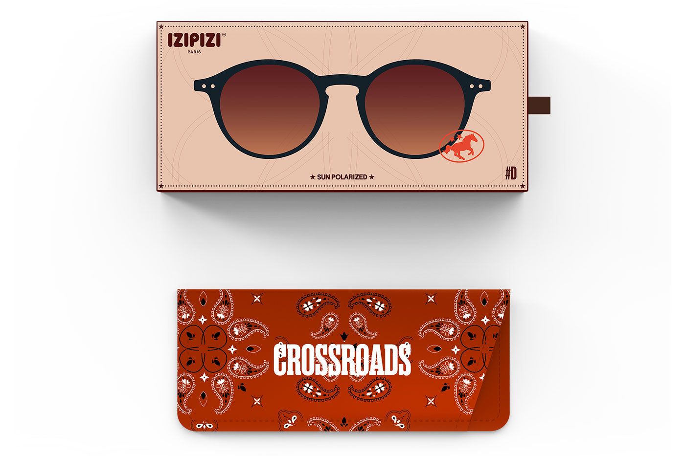 IZIPIZI #D Sunglasses - Crossroads Black Road / Brown Gradient Polarised
