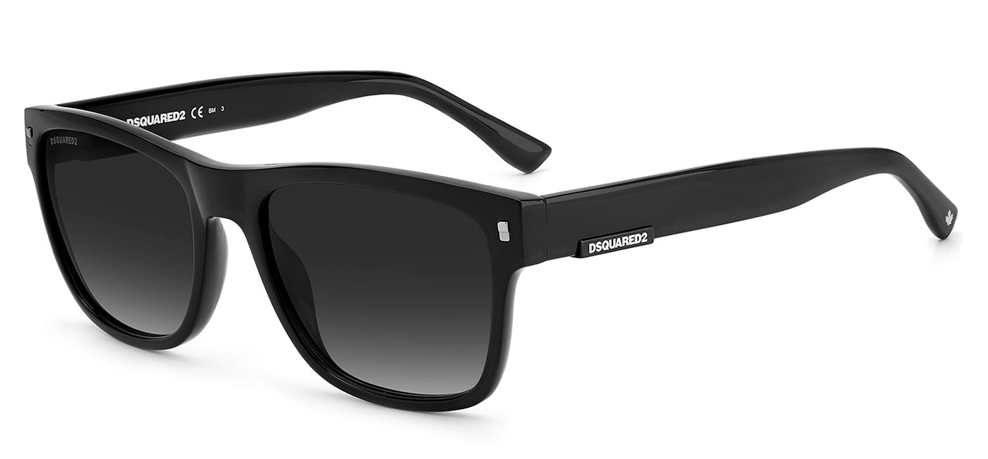 DSQUARED2 0004/S Sunglasses - Black / Dark Grey Gradient