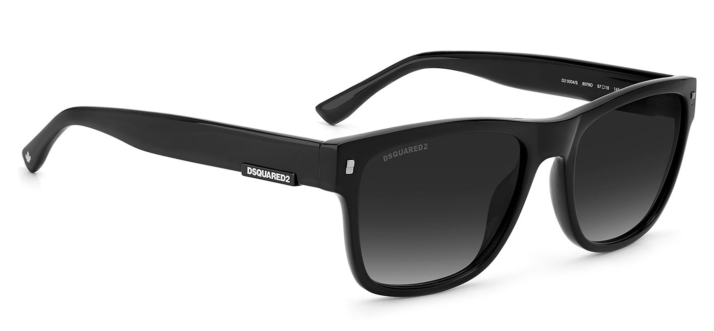 DSQUARED2 0004/S Sunglasses - Black / Dark Grey Gradient