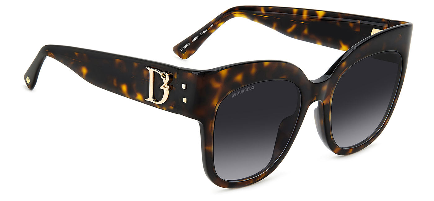 DSQUARED2 0097/S Sunglasses - Havana / Dark Grey Gradient