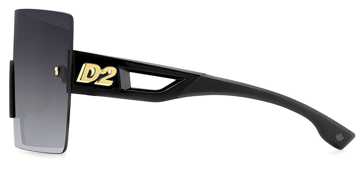 DSQUARED2 0126/S Sunglasses - Black / Dark Grey Gradient