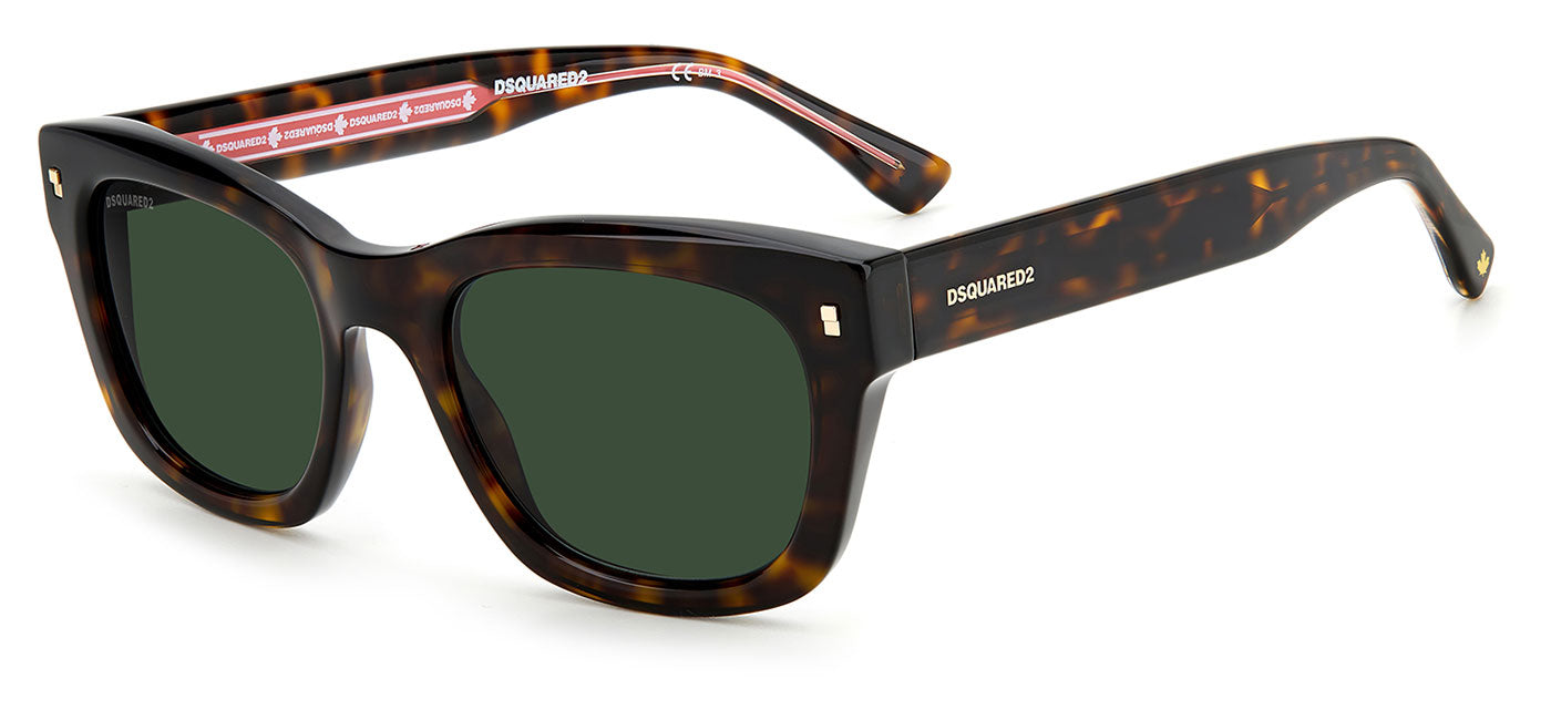 DSQUARED2 0012/S Sunglasses - Havana / Green