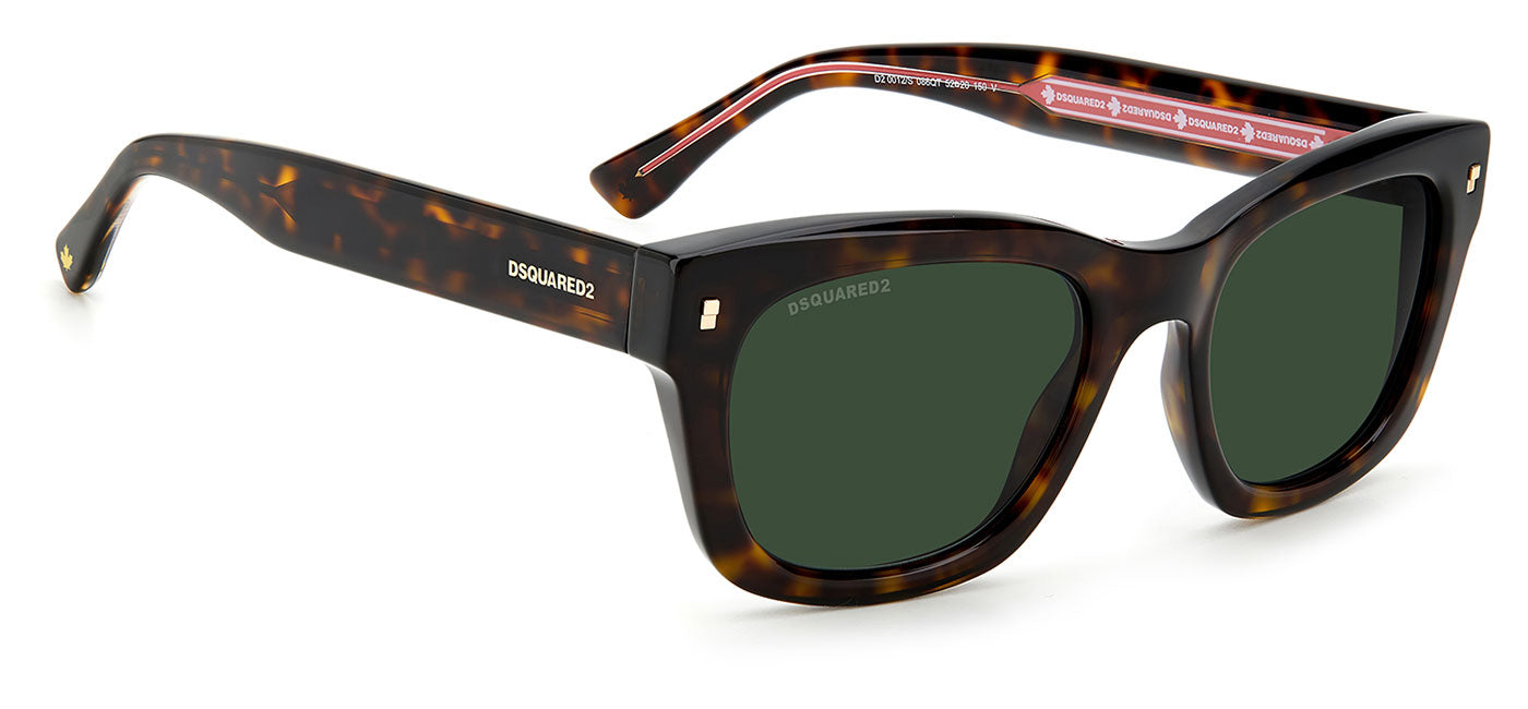 DSQUARED2 0012/S Sunglasses - Havana / Green