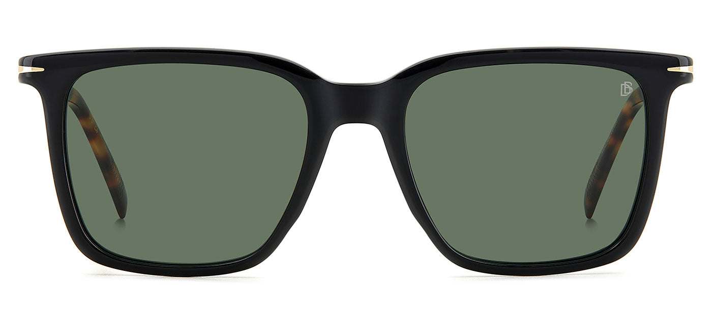David Beckham DB1130/S Sunglasses - Black and Havana / Green