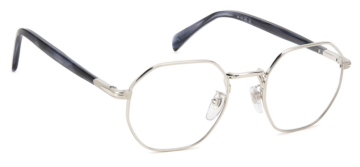 David Beckham DB1133 Glasses - Striped Blue Palladium