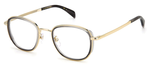 David Beckham DB7075/G Glasses - Gold & Grey