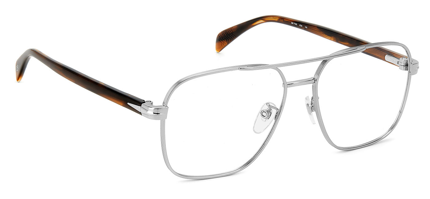 David Beckham DB7103 Glasses - Brown Horn