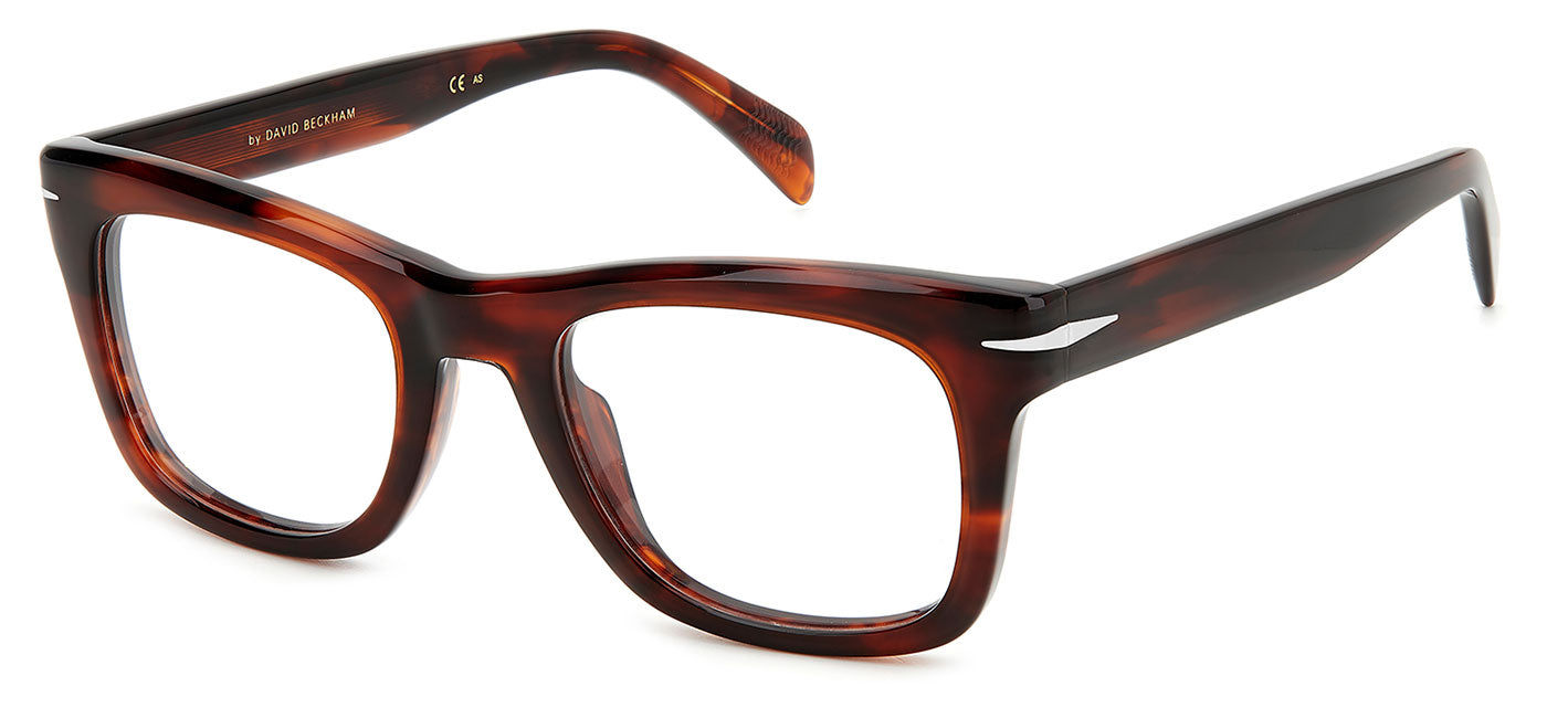 David Beckham DB7105 Glasses - Brown Horn