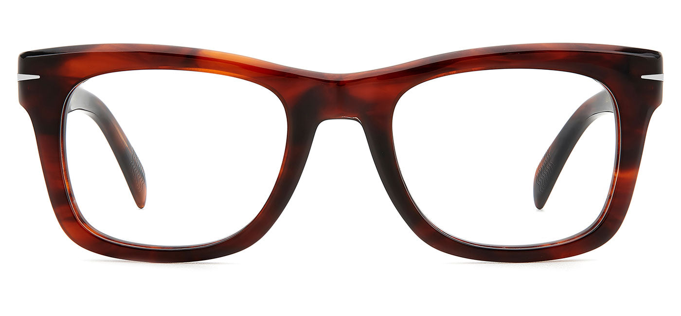 David Beckham DB7105 Glasses - Brown Horn