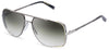 DITA Midnight Special Sunglasses - Antique Silver / Green to Clear Gradient