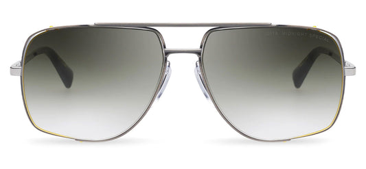 DITA Midnight Special Sunglasses - Antique Silver / Green to Clear Gradient