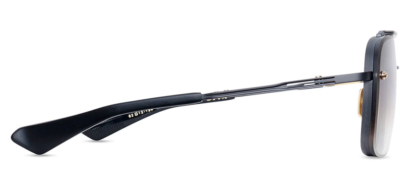 DITA Mach-Six Sunglasses - Black Iron and Black Rhodium / Brown to Clear Gradient