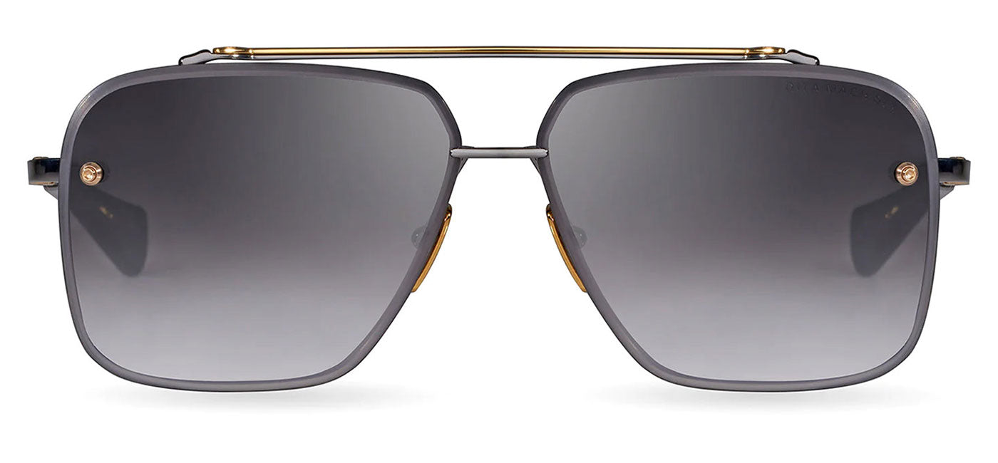 DITA Mach-Six Sunglasses - Black Rhodium and Yellow Gold / Dark Grey to Clear Gradient