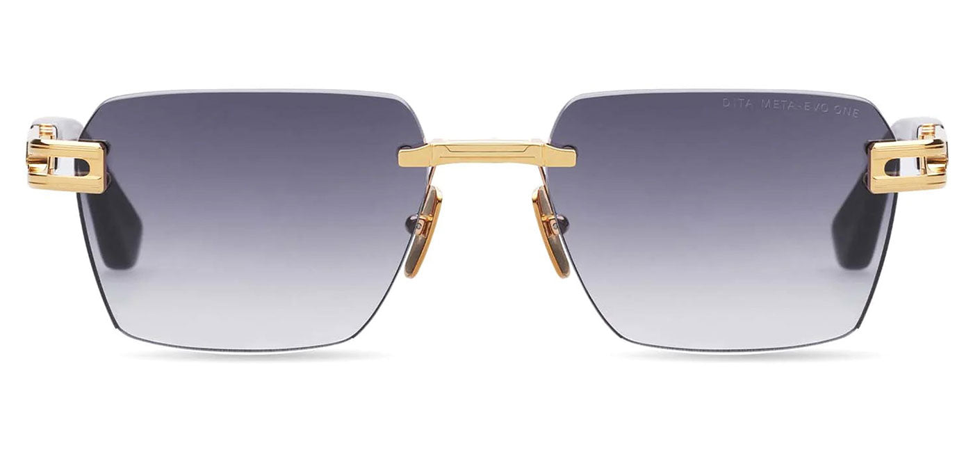 DITA Meta-Evo One Sunglasses - Yellow Gold and Ink Swirl / Grey to Clear Gradient