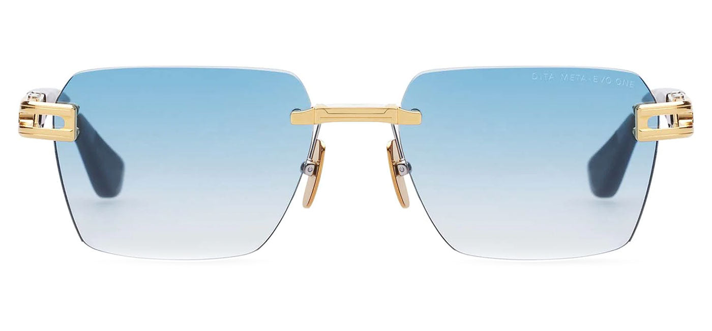 DITA Meta-Evo One Sunglasses - Yellow Gold and Arctic Swirl / Turquoise to Clear Gradient