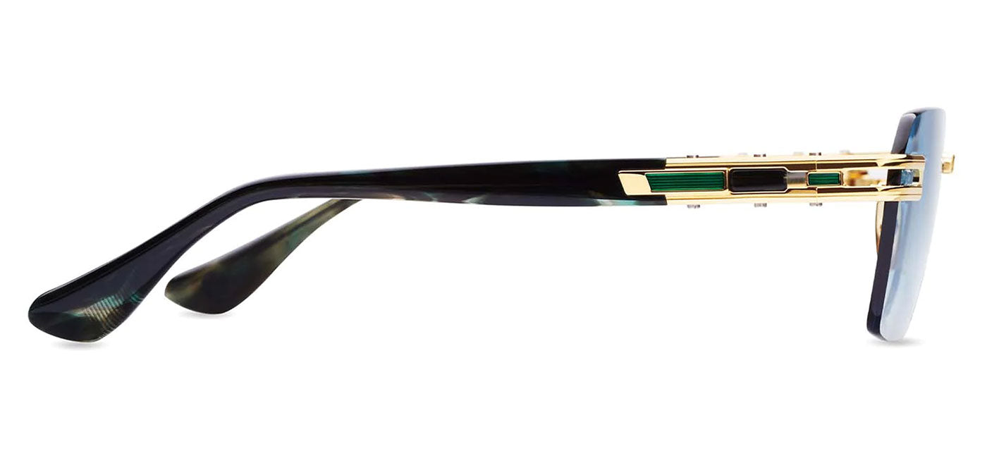 DITA Meta-Evo One Sunglasses - Yellow Gold and Arctic Swirl / Turquoise to Clear Gradient