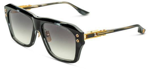 DITA Grand-APX Sunglasses - Ink Swirl and Yellow Gold / Dark Grey to Clear Gradient