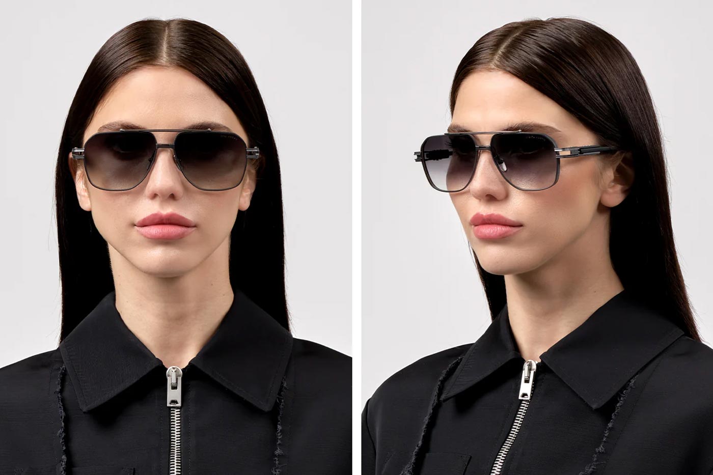 DITA Kudru Sunglasses - Black Iron / Dark Grey Gradient