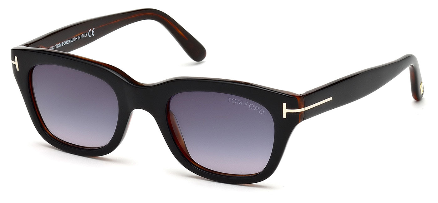 Tom Ford FT0237 Snowdon Sunglasses - Black / Gradient Smoke