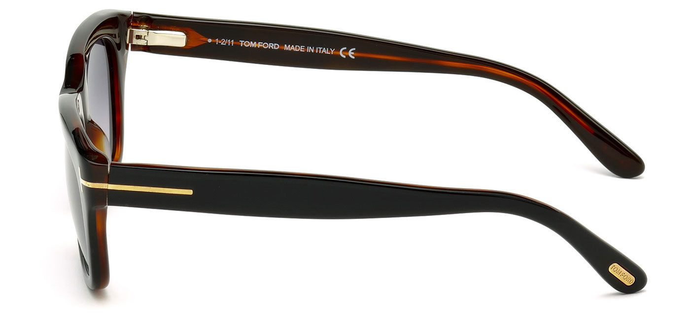 Tom Ford FT0237 Snowdon Sunglasses - Black / Gradient Smoke