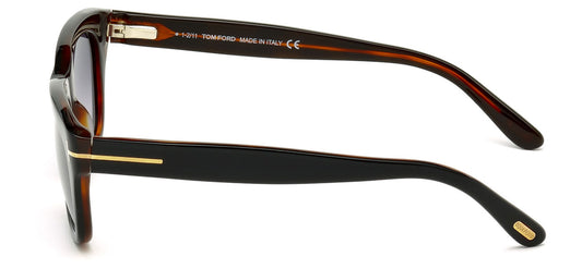 Tom Ford FT0237 Snowdon Sunglasses - Black / Gradient Smoke