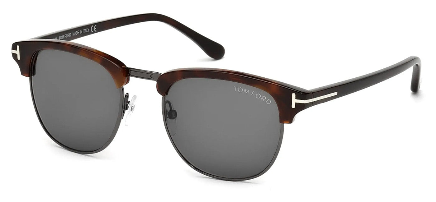 Tom Ford FT0248 Henry Sunglasses - Dark Havana / Smoke