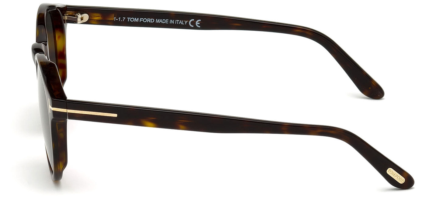 Tom Ford FT0591 Ian 02 Sunglasses - Dark Havana / Green