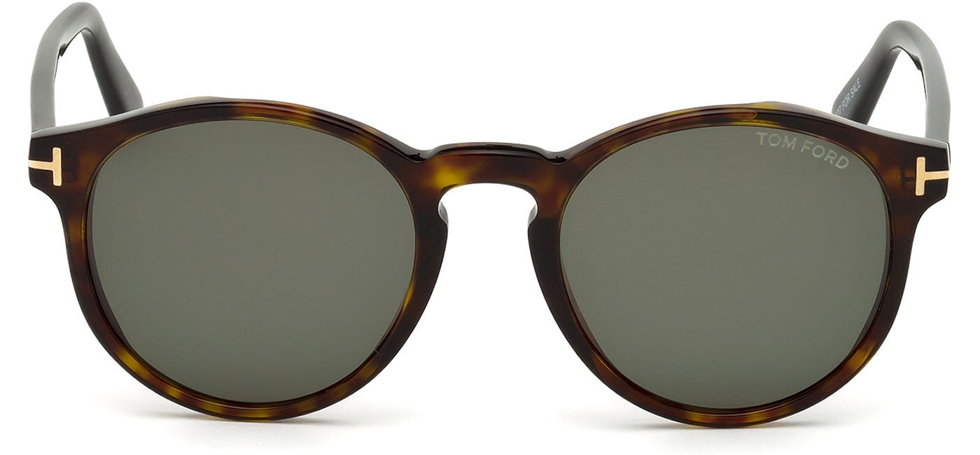 Tom Ford FT0591 Ian 02 Sunglasses - Dark Havana / Green