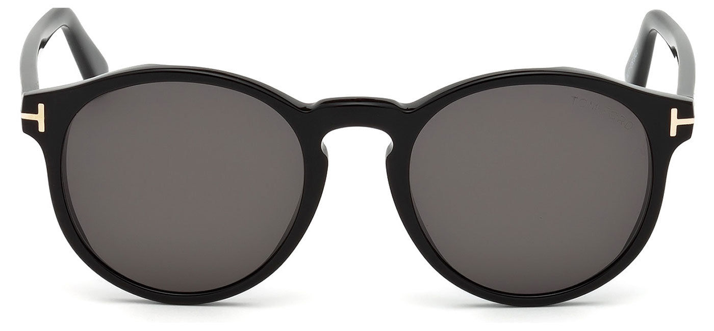 Tom Ford FT0591 Ian 02 Sunglasses - Shiny Black / Grey