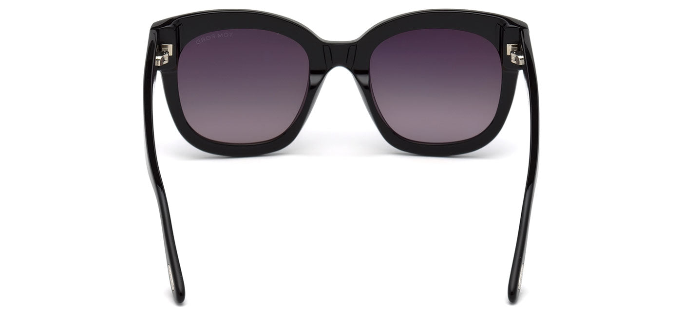 Tom Ford FT0613 Beatrix Sunglasses - Shiny Black / Smoke Mirror