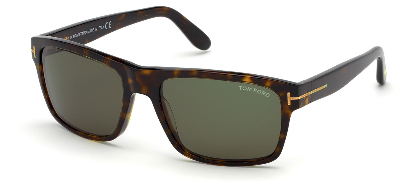 Tom Ford FT0678 August Sunglasses - Dark Havana / Green