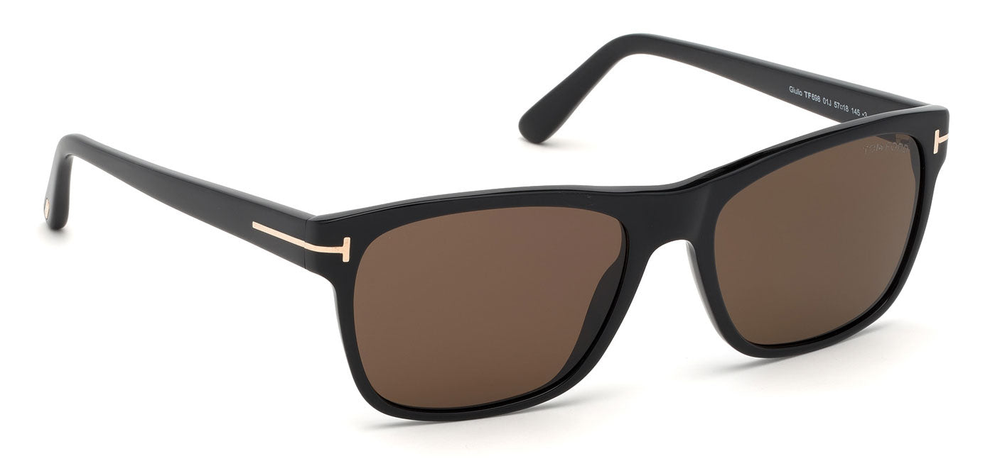 Tom Ford FT0698 Giulio Sunglasses - Black / Roviex