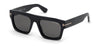 Tom Ford FT0711 Fausto Sunglasses - Shiny Black / Smoke