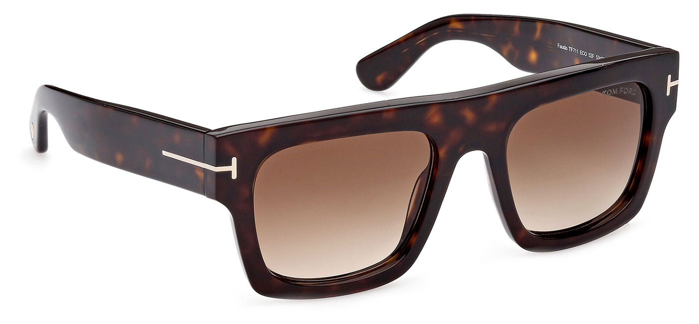 Tom Ford FT0711 Fausto Sunglasses - Dark Havana / Brown Gradient