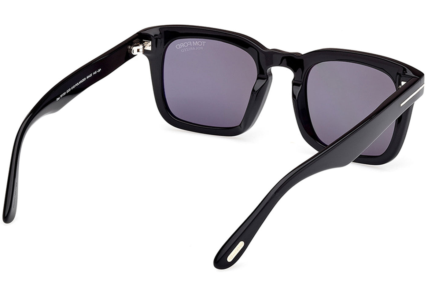 Tom Ford FT0751 Dax Sunglasses - Shiny Black / Smoke Polarised