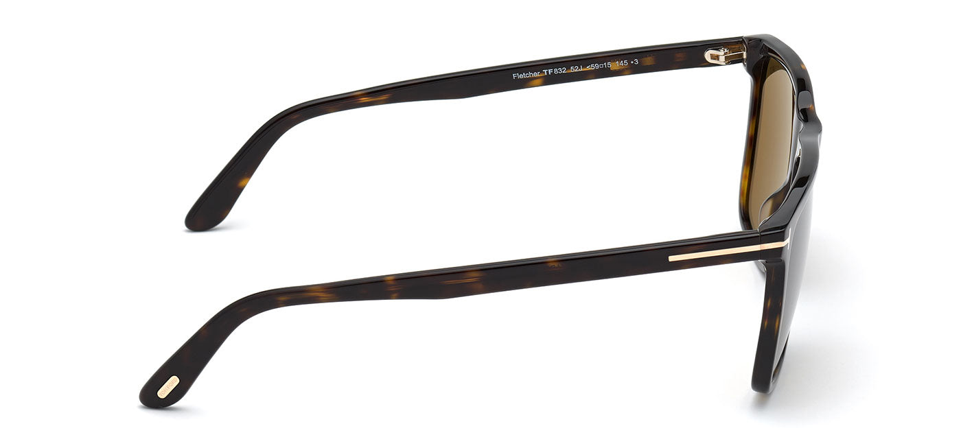 Tom Ford FT0832 Fletcher Sunglasses - Dark Havana / Roviex