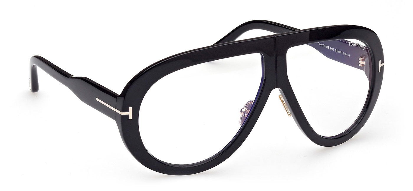 Tom Ford FT0836 Troy Glasses - Shiny Black