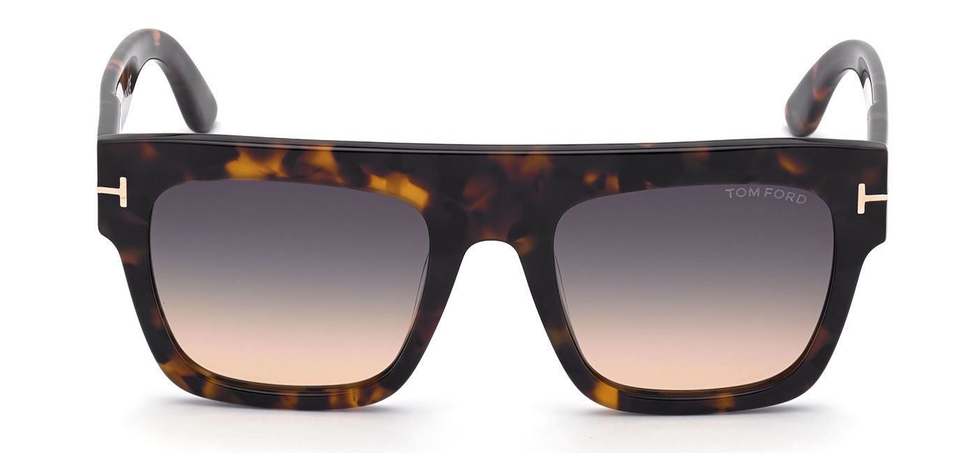 Tom Ford FT0847 Renee Sunglasses - Dark Havana / Gradient Smoke