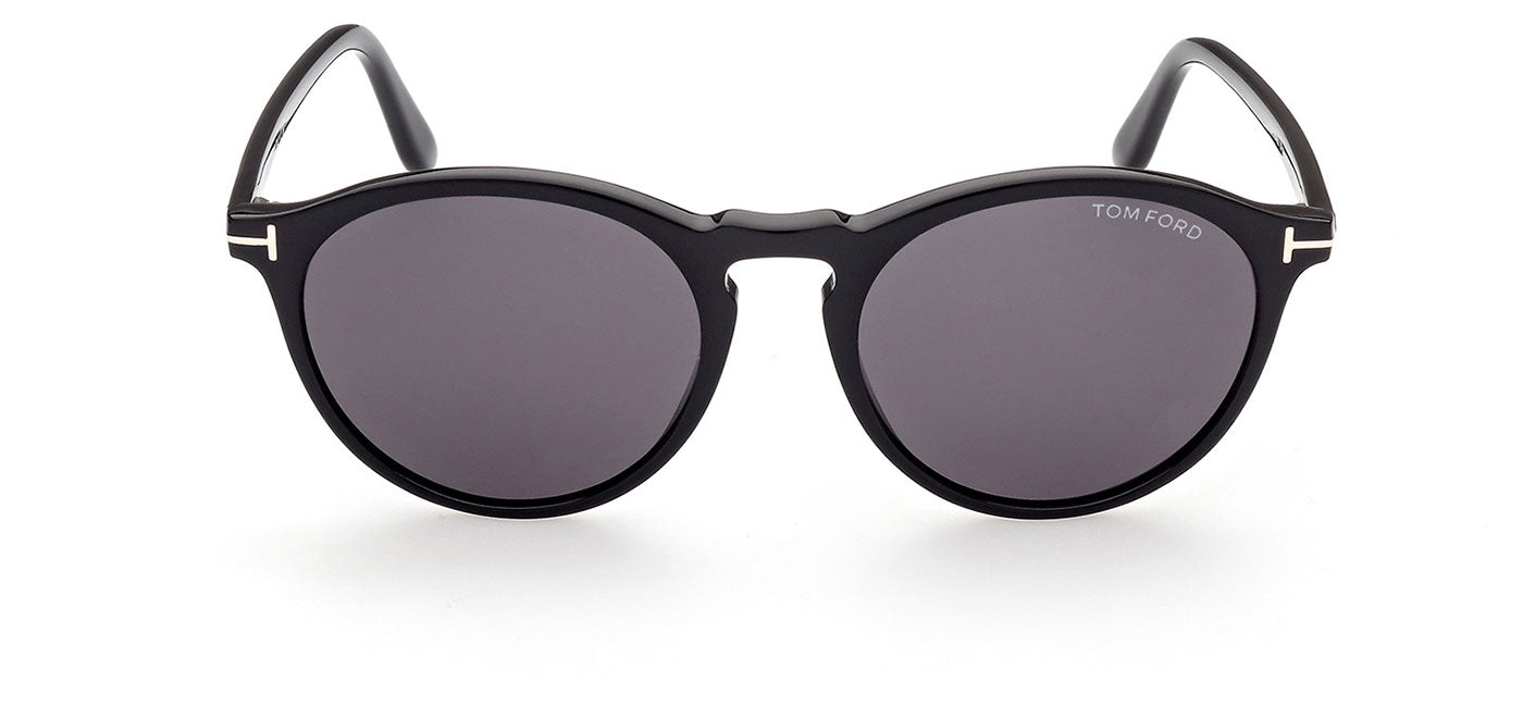 Tom Ford FT0904 Aurele Sunglasses - Shiny Black / Smoke