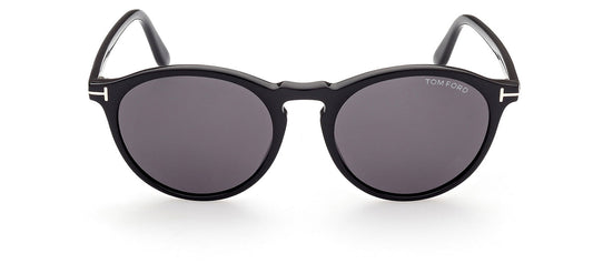 Tom Ford FT0904 Aurele Sunglasses - Shiny Black / Smoke