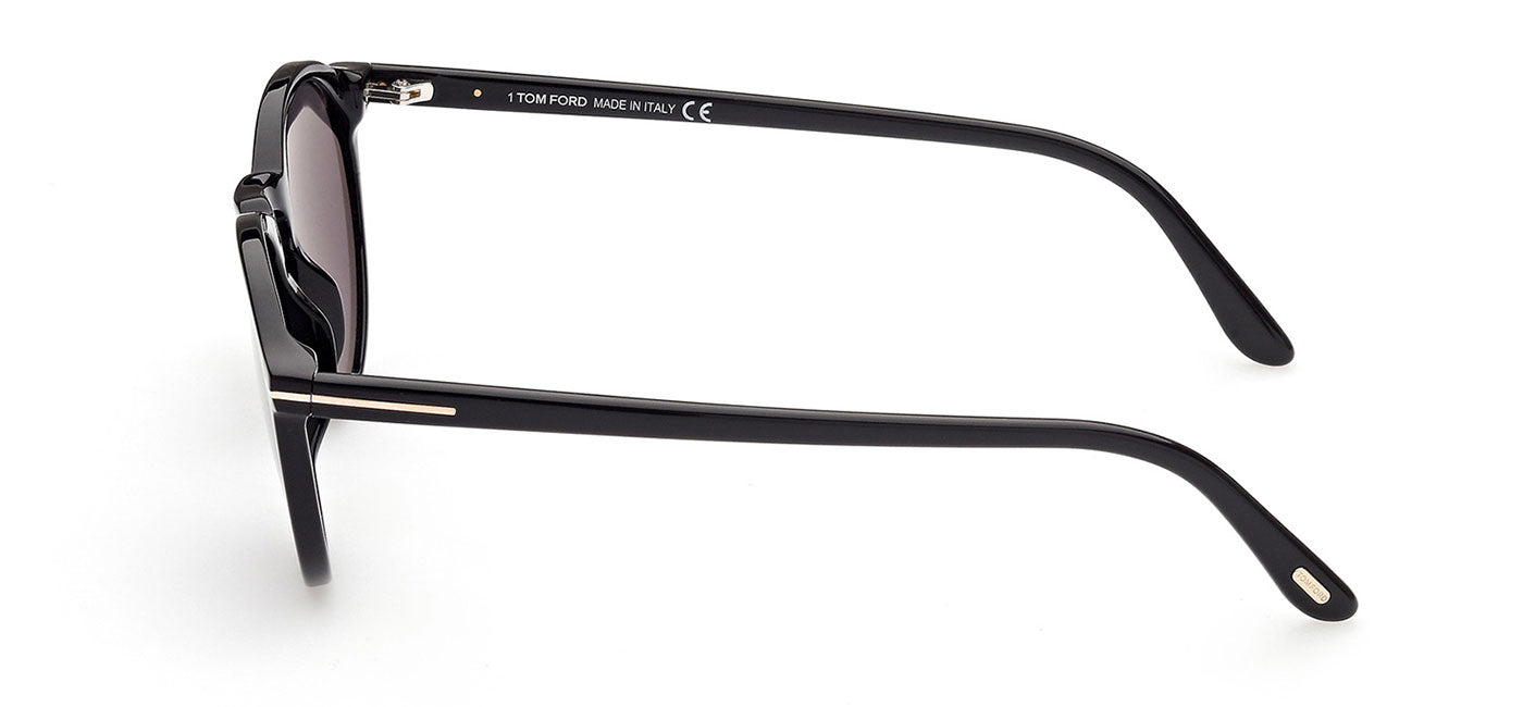Tom Ford FT0904 Aurele Sunglasses - Shiny Black / Smoke